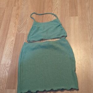 SHEIN Olive Knit Apparel